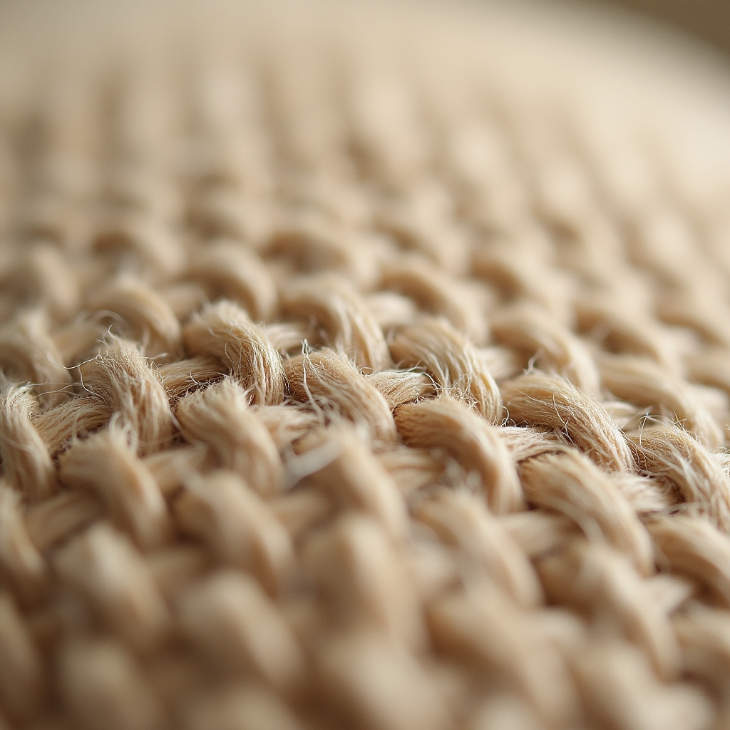 Primo piano della texture di un lino grezzo non trattato